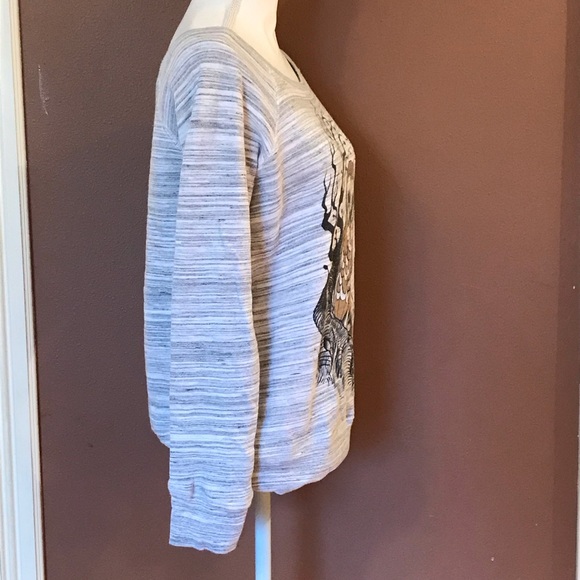 Curb Side Owl Wide Shoulder Sweatshirt. - Picture 2 of 5